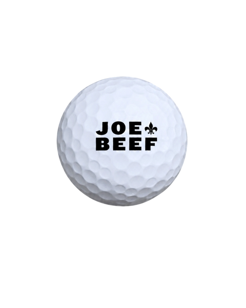 Sleeve of Joe Beef Golf Balls
